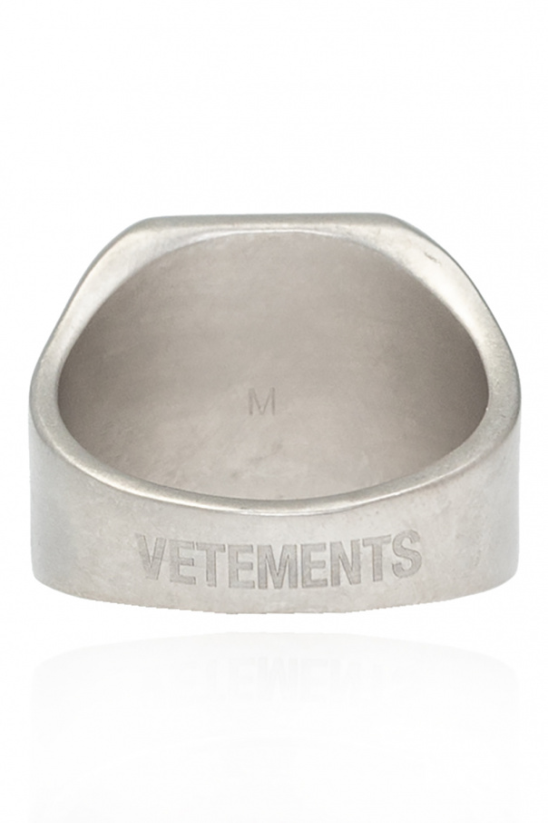 Ring with logo VETEMENTS - SchaferandweinerShops GB